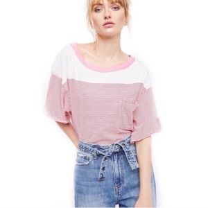 Free People Girl Crush Oversized Crop Tee